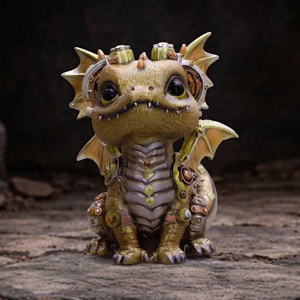Nemesis Now - Coglet (Gold) Figurine - Dragon - Multicolours